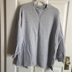 AERIE RAW HEM OVERSIZED SWEATSHIRT